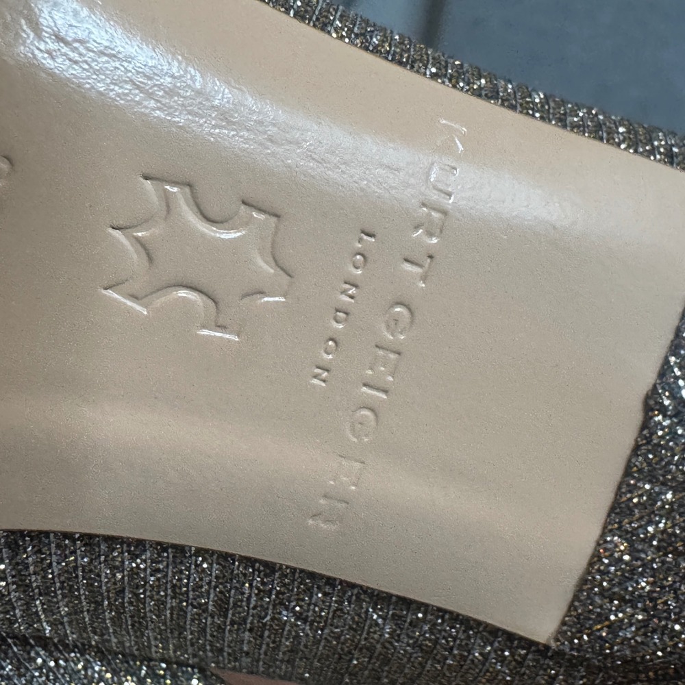 Kurt Geiger London Glitter Pointed Toe DOrsay Heels Size 36/ 5.5 US Holidays - Picture 7 of 8